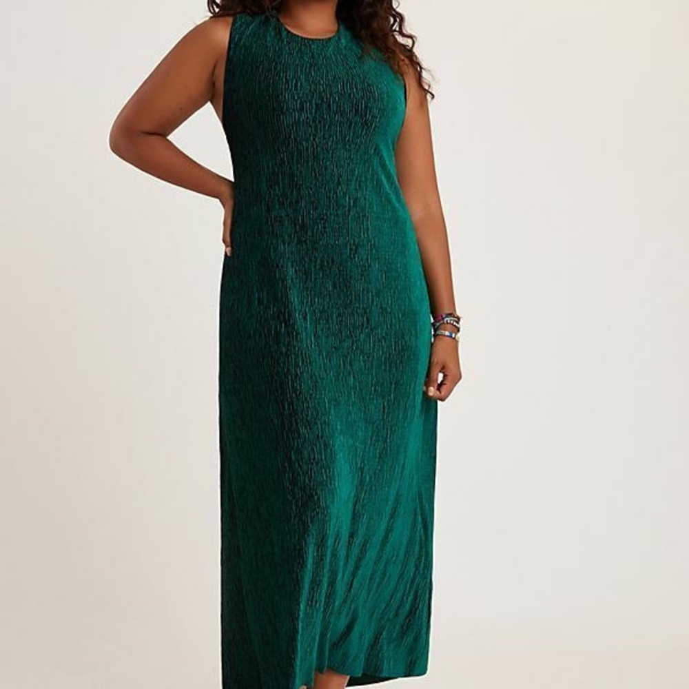 Anthropologie Maeve Velvet Midi Dress